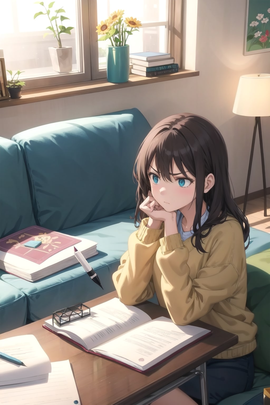 宿題が終わらない | の人気AIイラスト・グラビア