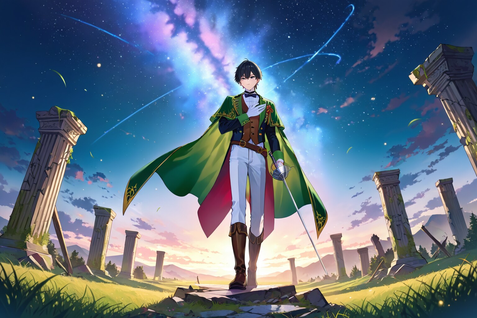 青年男性魔法戦士26.8.1 | の人気AIイラスト・グラビア