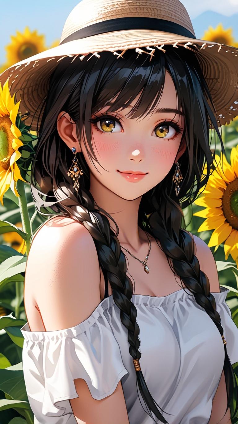 黒髪の少女② | の人気AIイラスト・グラビア