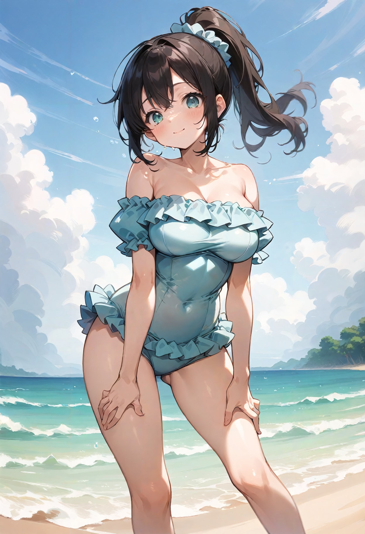 この水着、ちょっと子供っぽいかな？