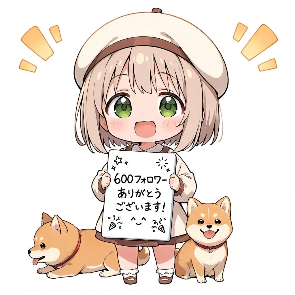 600フォロワー！応援ありがとうございます！