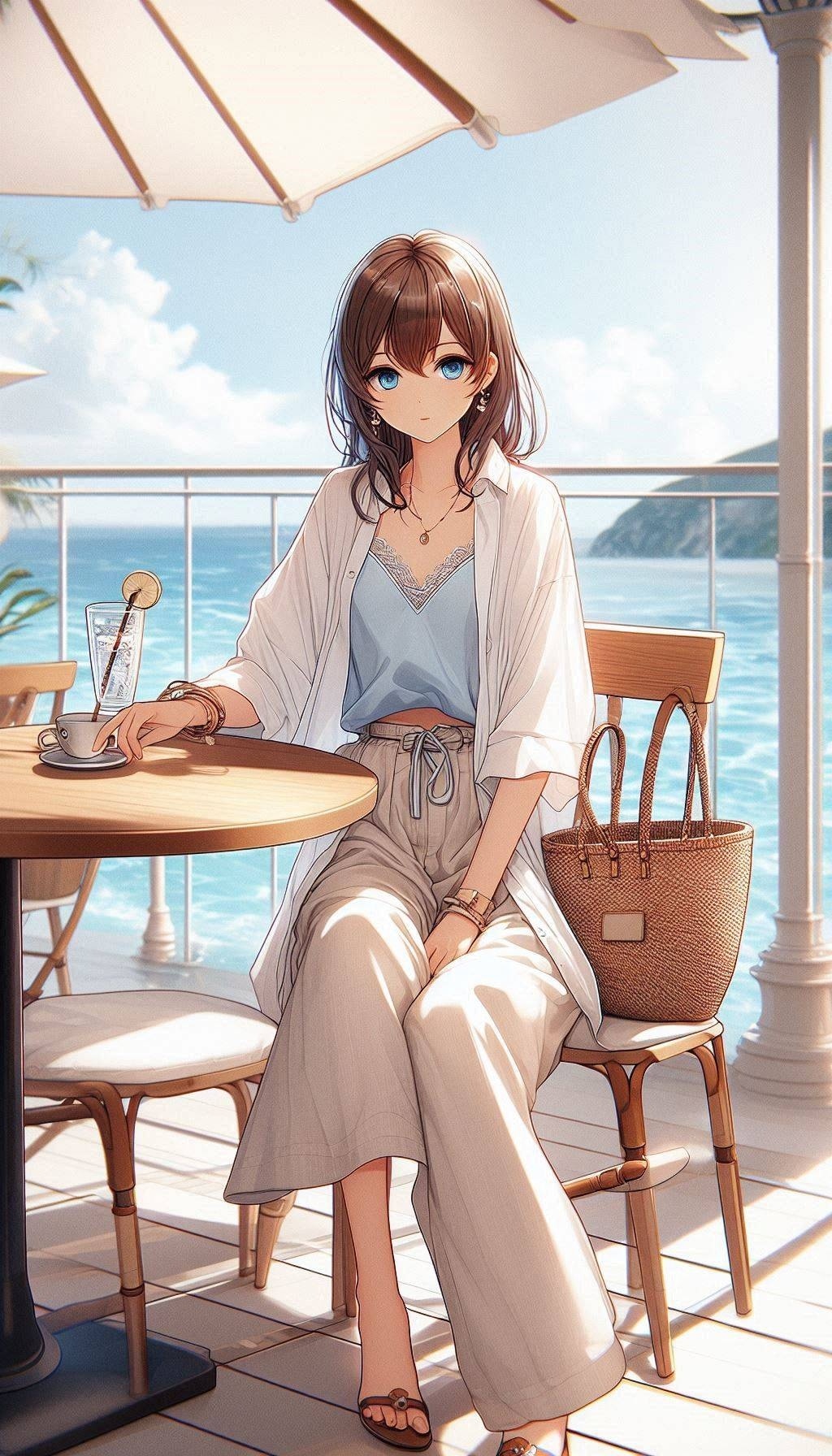 夏のコーディネイト(DALL-E)(10)