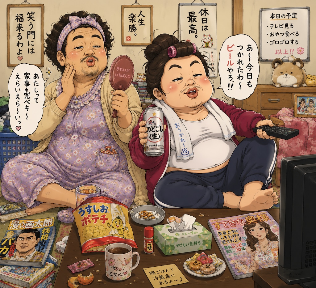 おじさんみたいなおばさんと、おばさんみたいなおじさん。