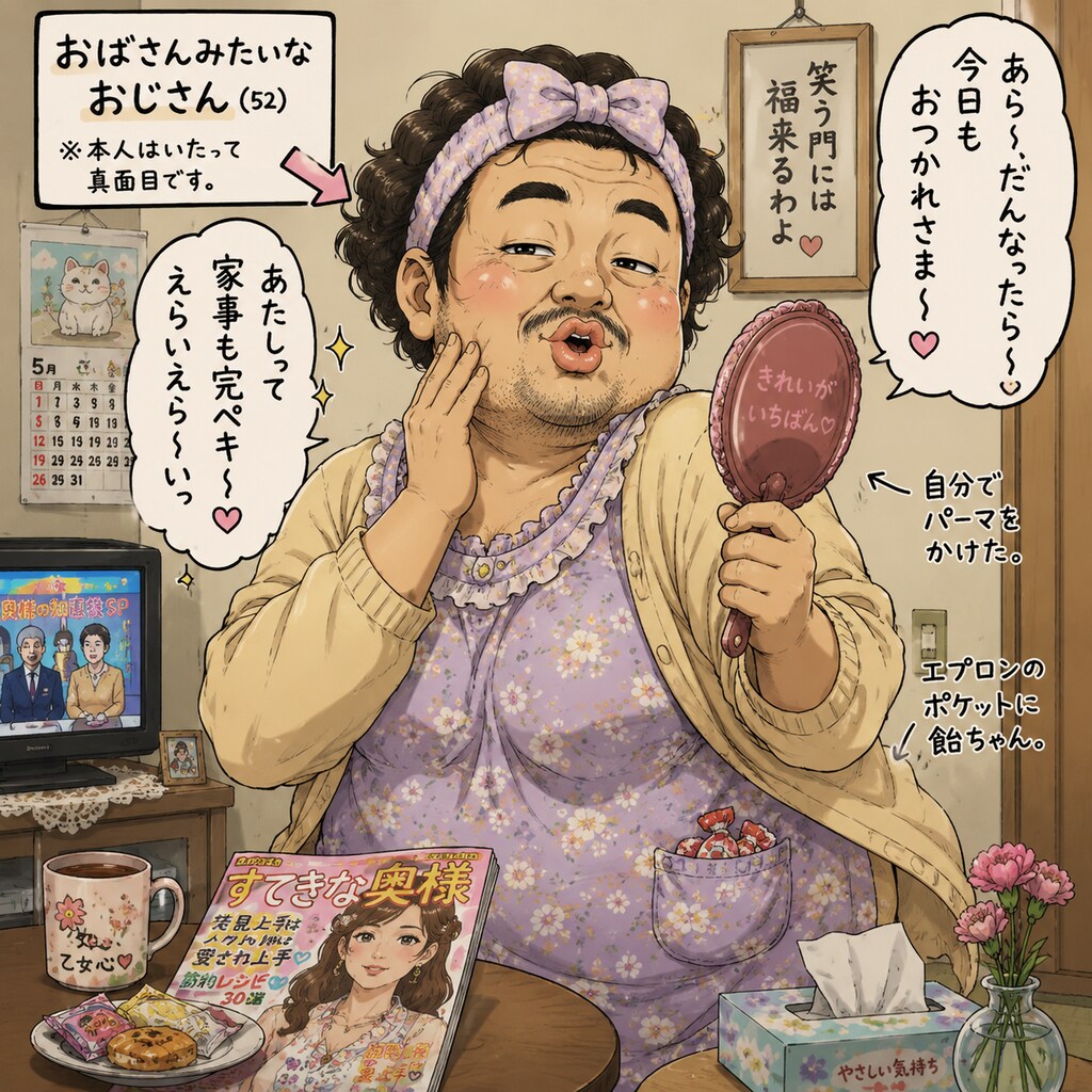 おじさんみたいなおばさんと、おばさんみたいなおじさん。