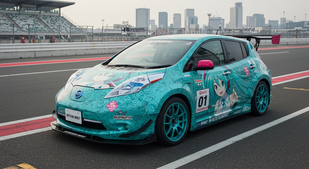 初音ミク痛車リーフ