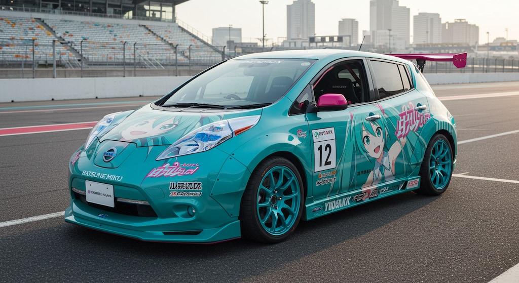 初音ミク痛車リーフ