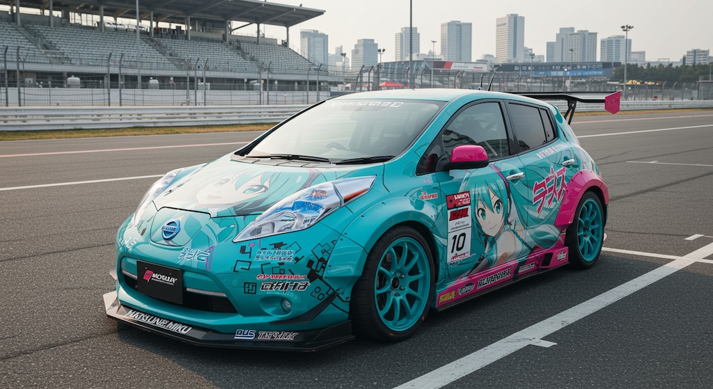 初音ミク痛車リーフ