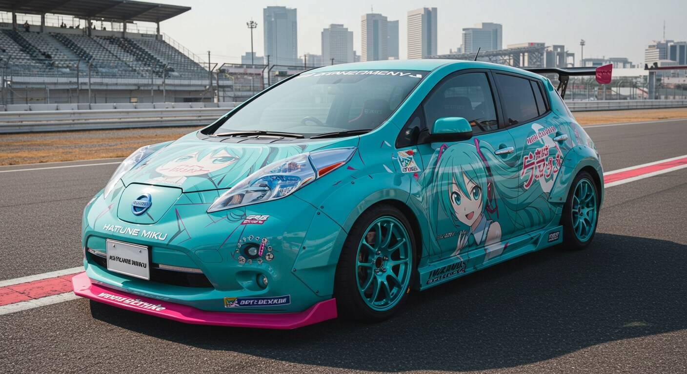 初音ミク痛車リーフ | の人気AIイラスト・グラビア