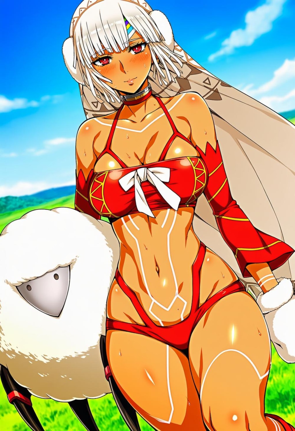 羊毛ビキニコスプレ羊人妻