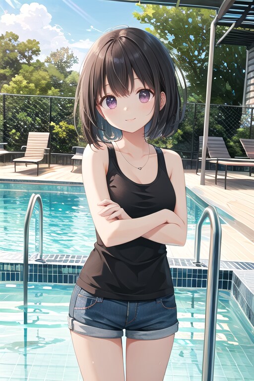 プールサイドの女の子 FROST