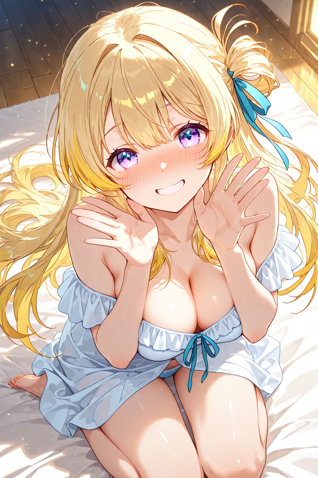 「朝だよ〜✨ 今日も一緒にがんばろっ♡」