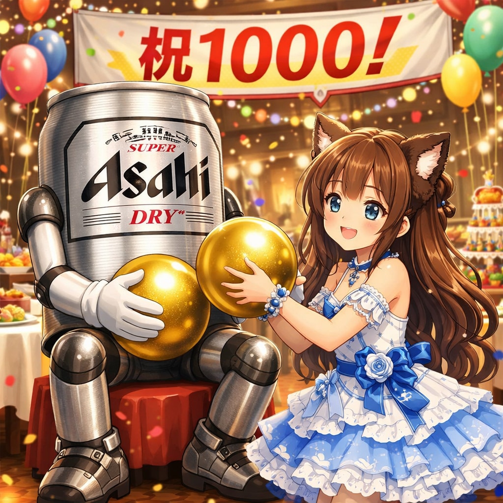 アサヒスーパードライタグ 1000件突破記念🎉