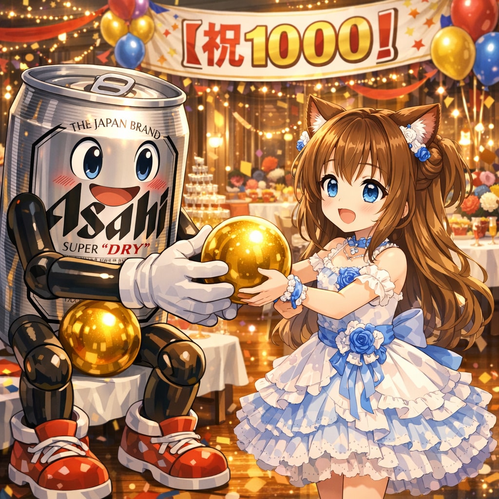 アサヒスーパードライタグ 1000件突破記念🎉