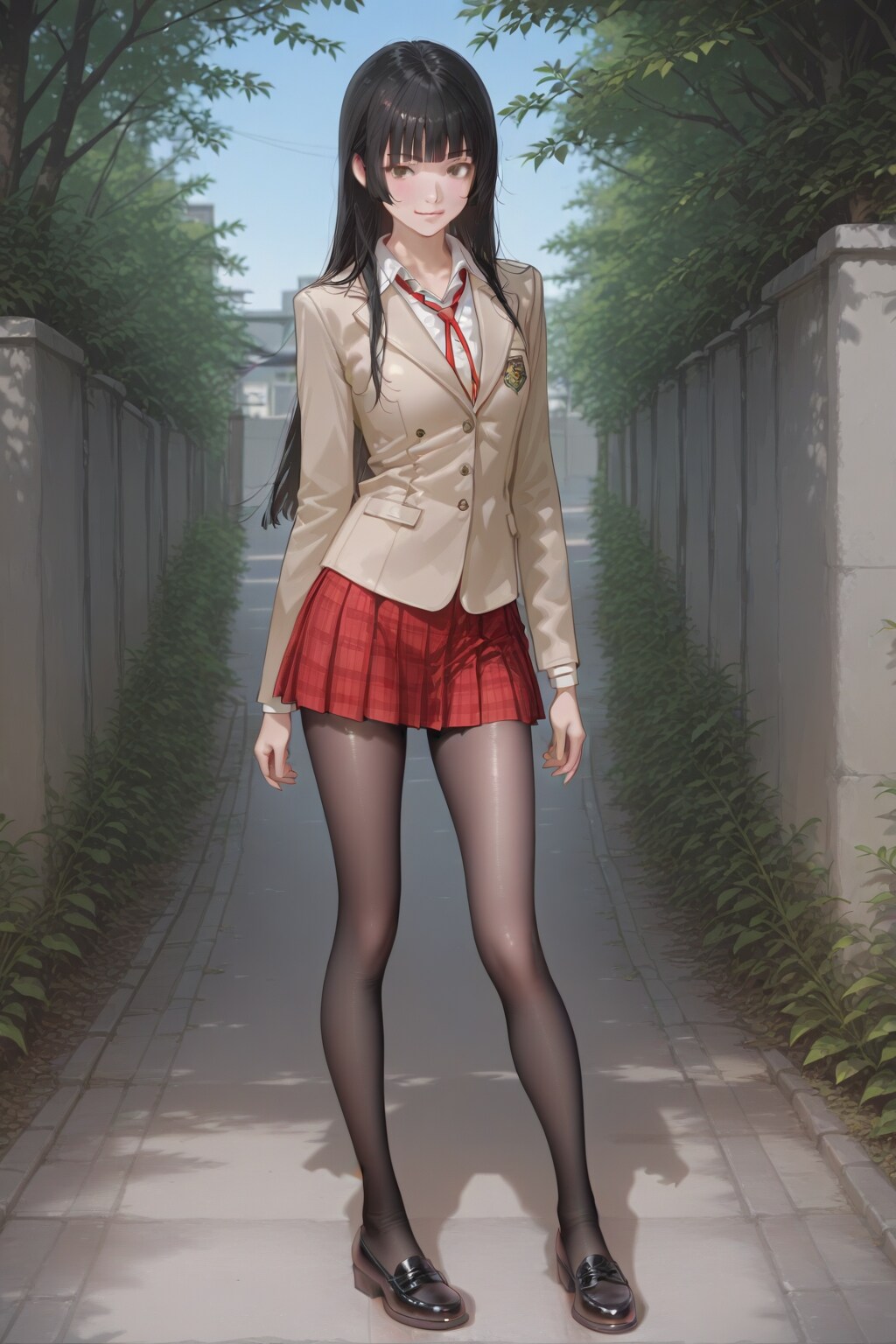 「17-year-old」の前に「一人の」を入れたら「A 17-year-old」となり、増殖してしまった、ブレザーの女子高生（翻訳に任せずにちゃんと「one girl」としませう）