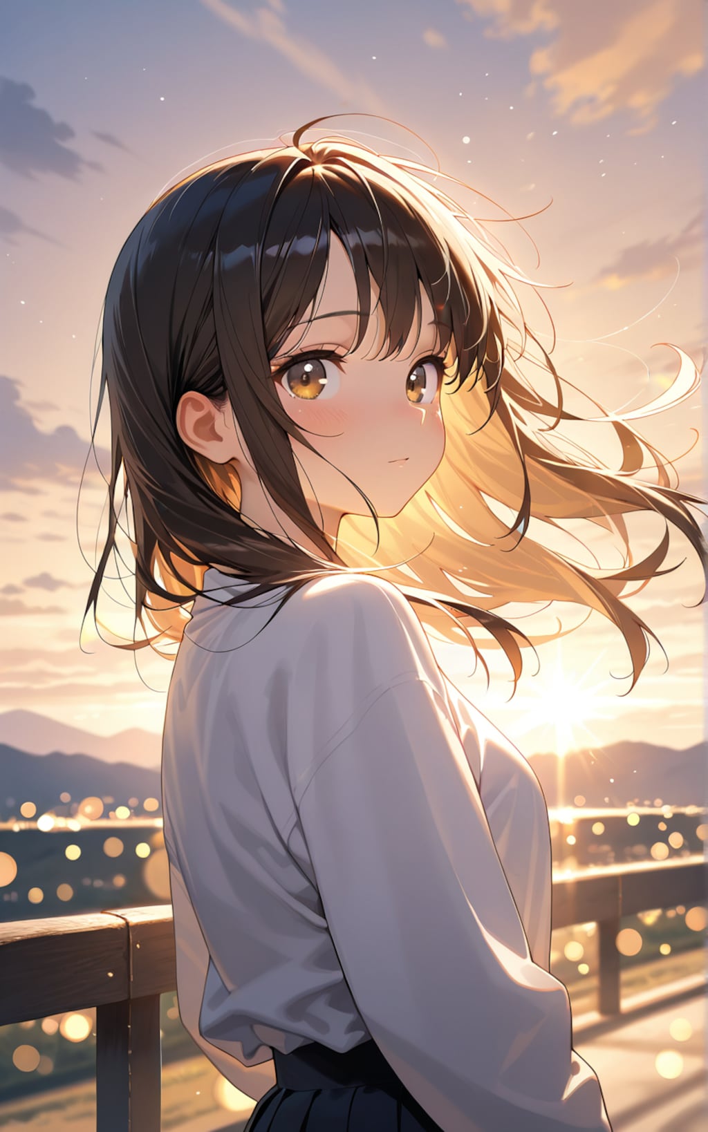 夕暮・黄昏・美少女