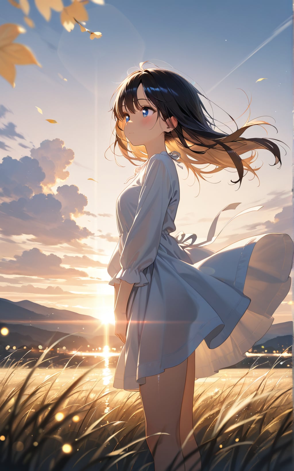 夕暮・黄昏・美少女