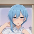 青髪ガール: 胸出し 7枚目