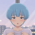 青髪ガール: 胸出し 4枚目