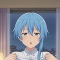 青髪ガール: 胸出し 6枚目