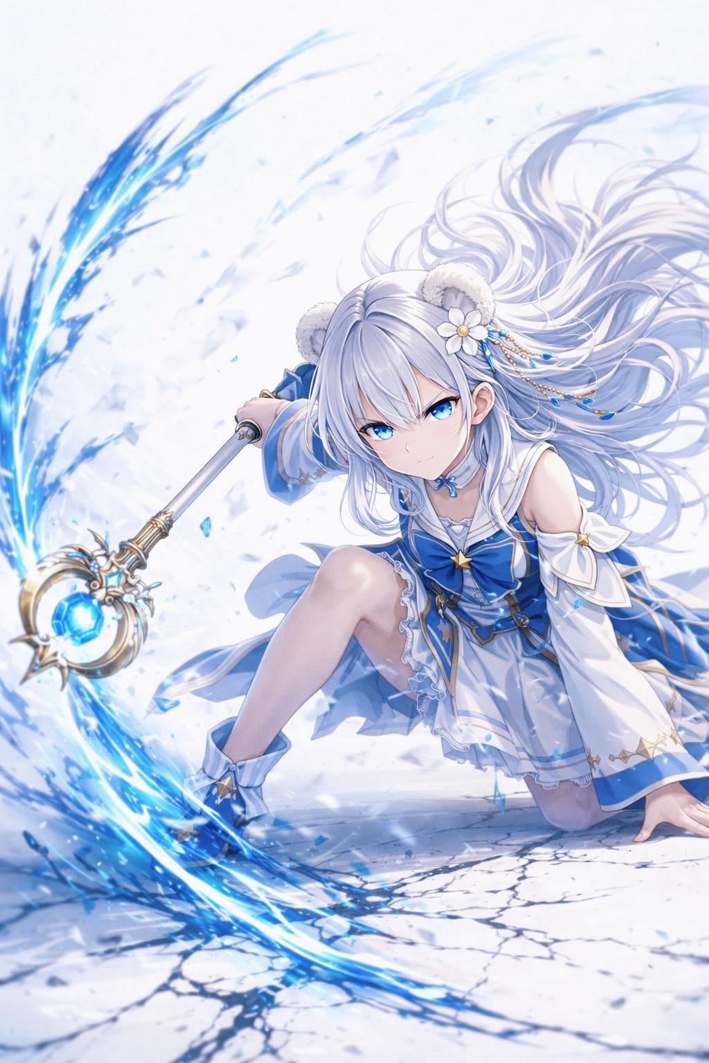 蒼き軌跡と、白銀の魔法少女