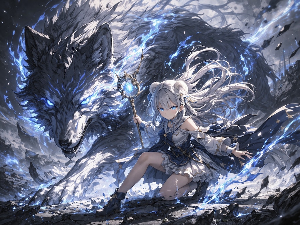 蒼き軌跡と、白銀の魔法少女