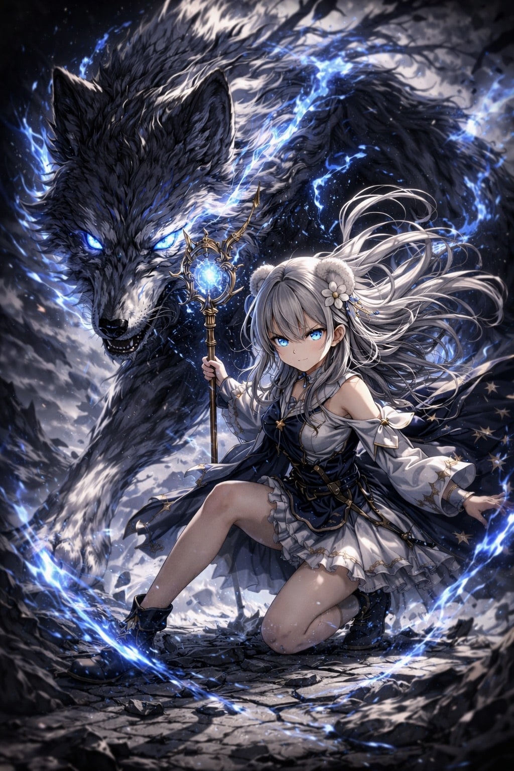 蒼き軌跡と、白銀の魔法少女