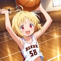 ナツミちゃんとおへそバスケ 2枚目