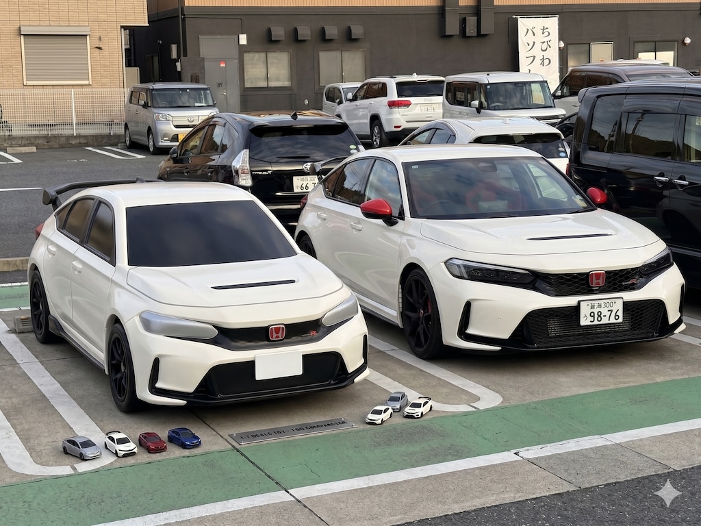スケールアップしたトミカ