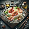 透明感のあるseafood noodle 4枚目