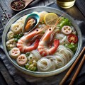 透明感のあるseafood noodle 3枚目