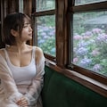あじさい電車の車窓から～公式規格「＃紫陽花」参戦作品～ 6枚目