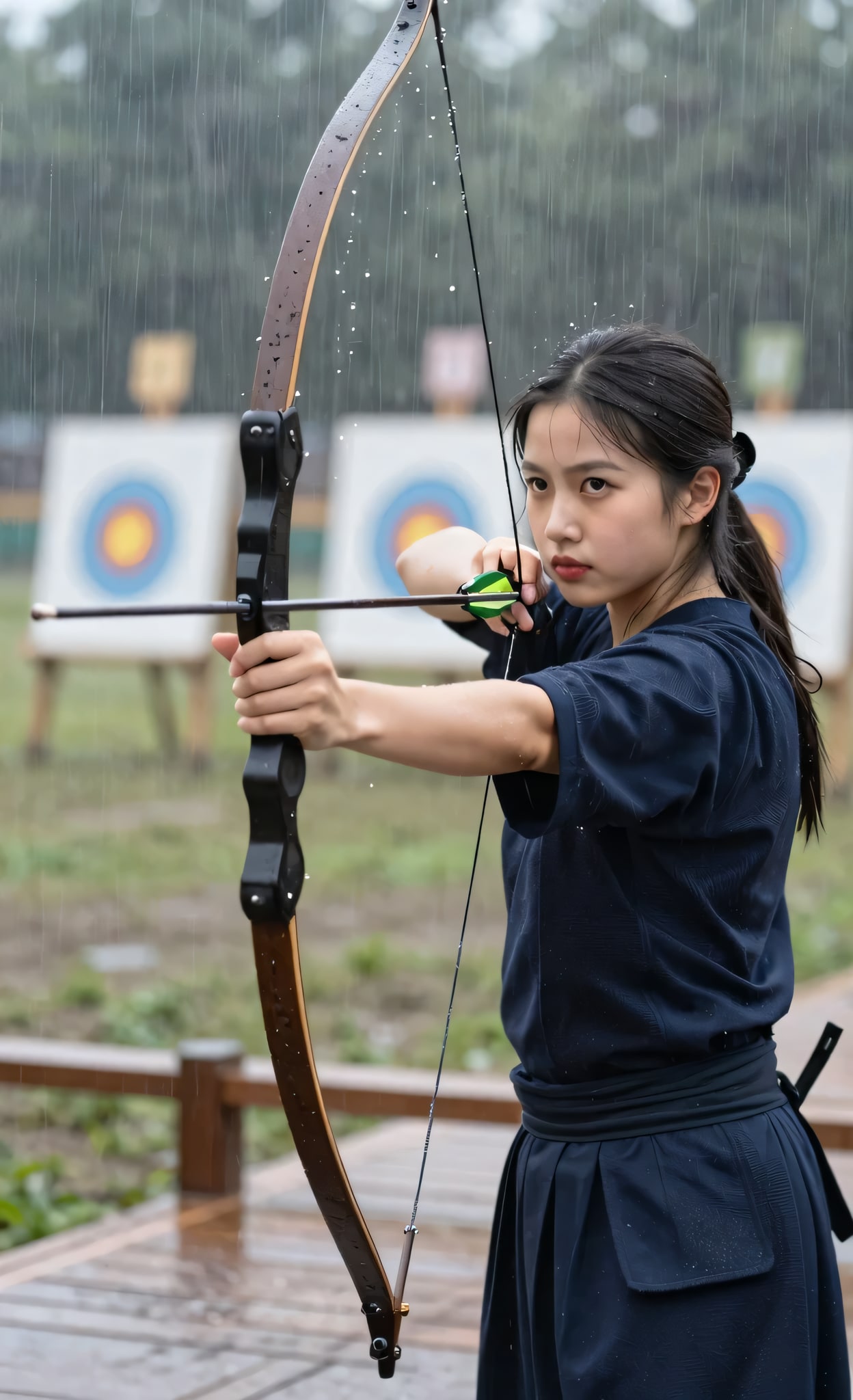雨中の試合 | の人気AIイラスト・グラビア