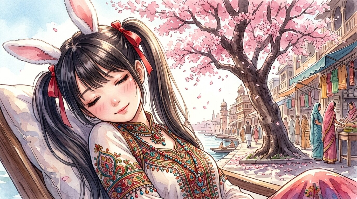 黒ツイぴょん。春眠 | の人気AIイラスト・グラビア