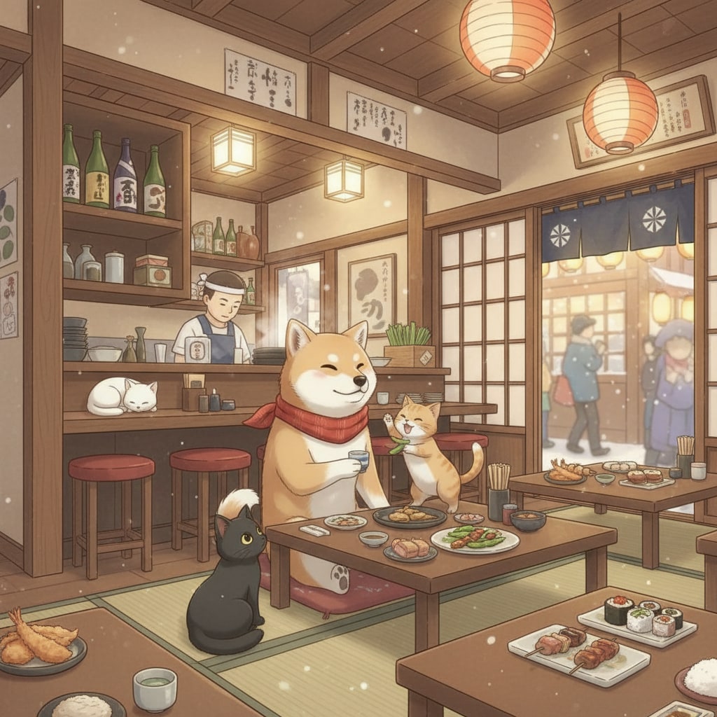 居酒屋🐶😺 | の人気AIイラスト・グラビア