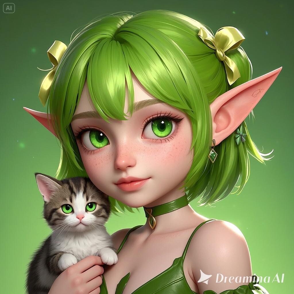 ちよるとエメラルドの子猫