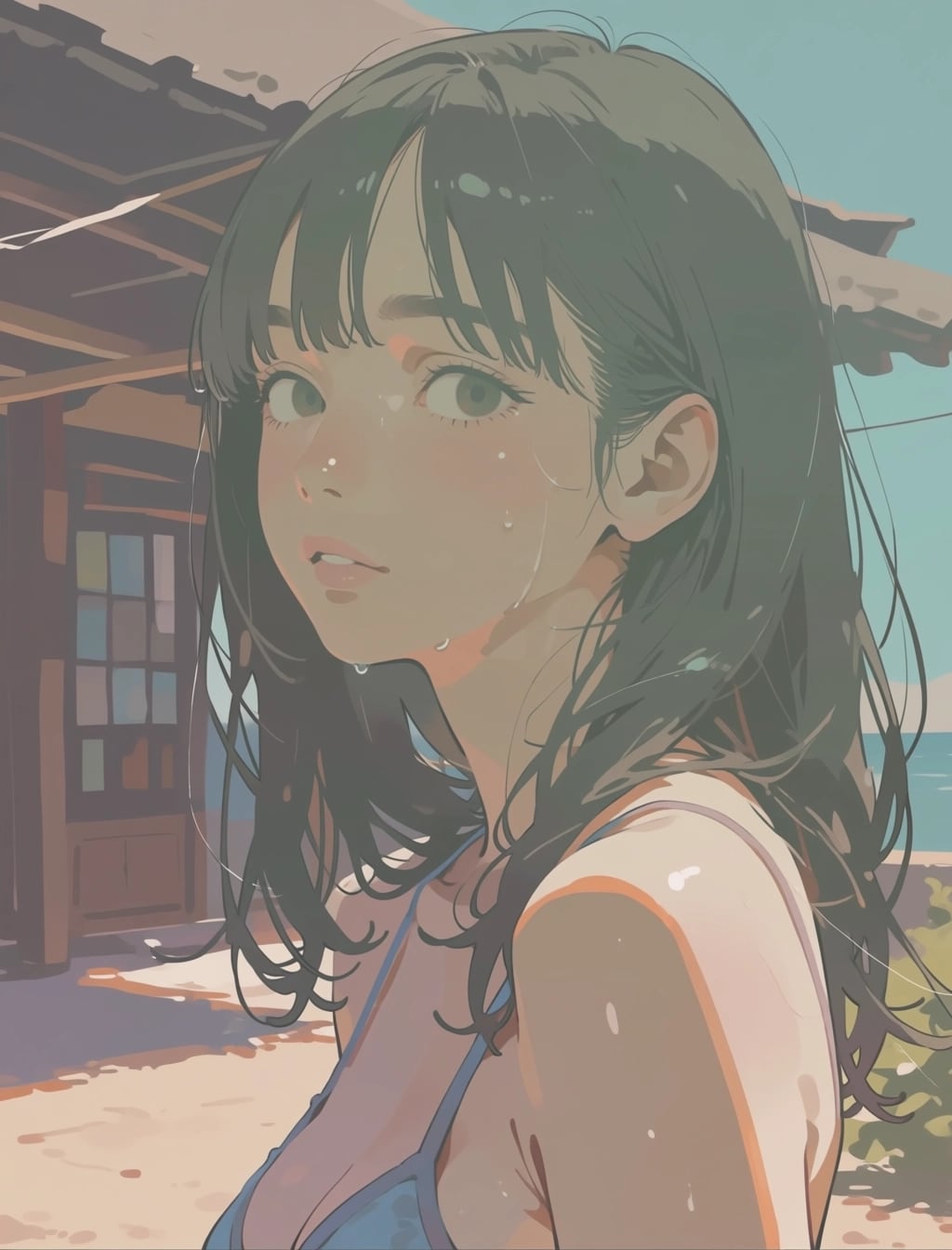 今朝の海