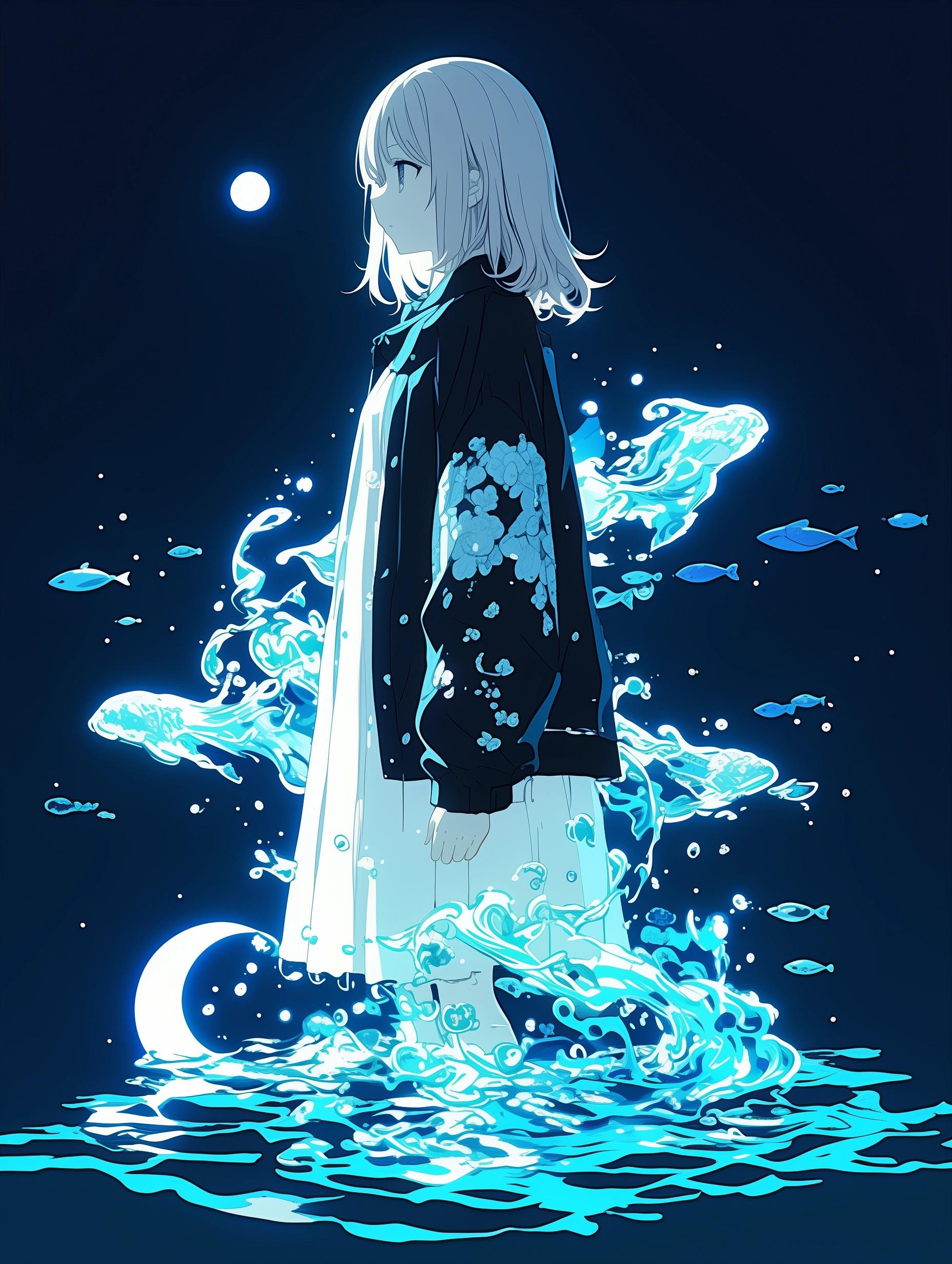水の精、夜に遊ぶ