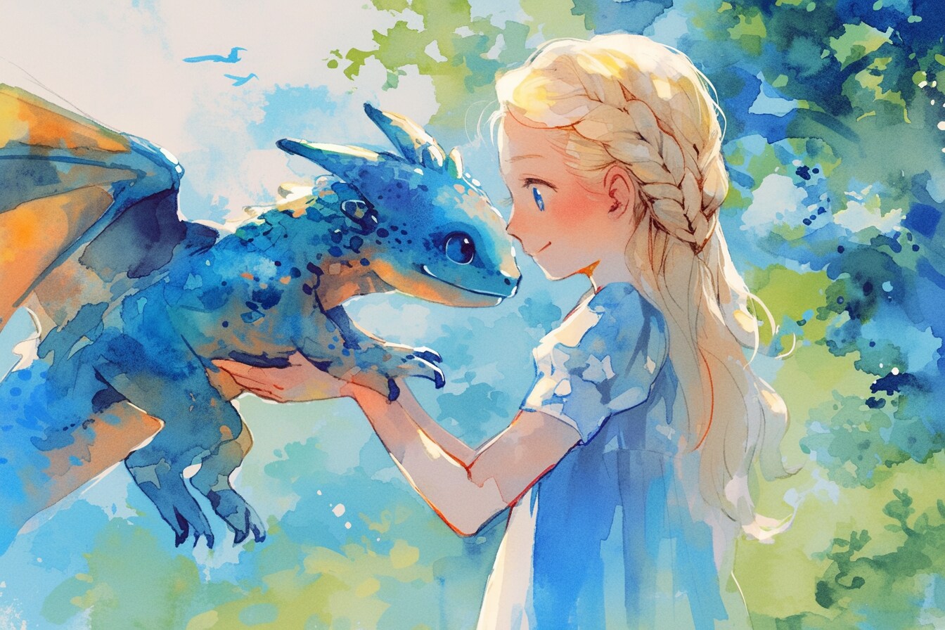 ドラゴンと少女（竜騎士）02 | の人気AIイラスト・グラビア