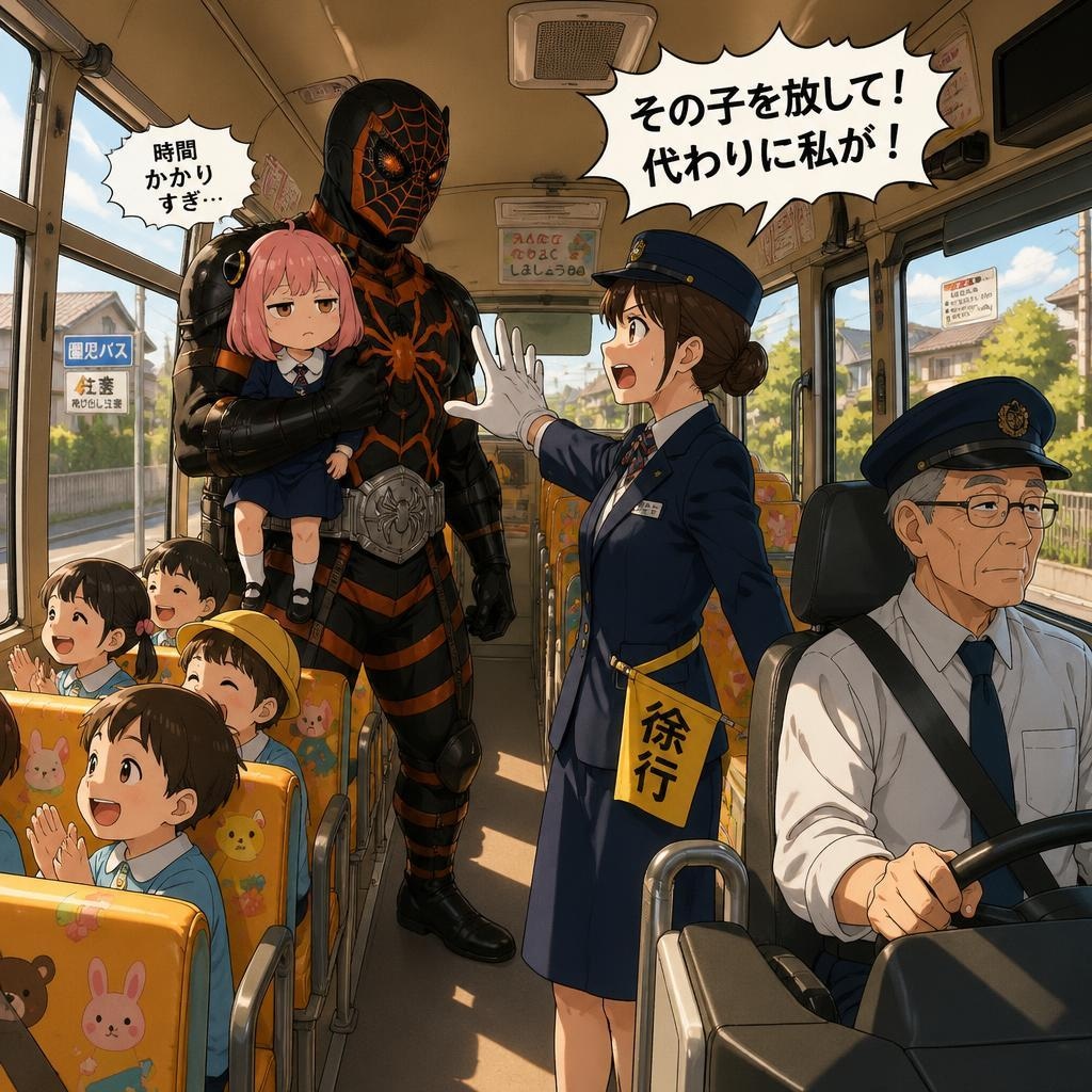 怪人対バスガイド