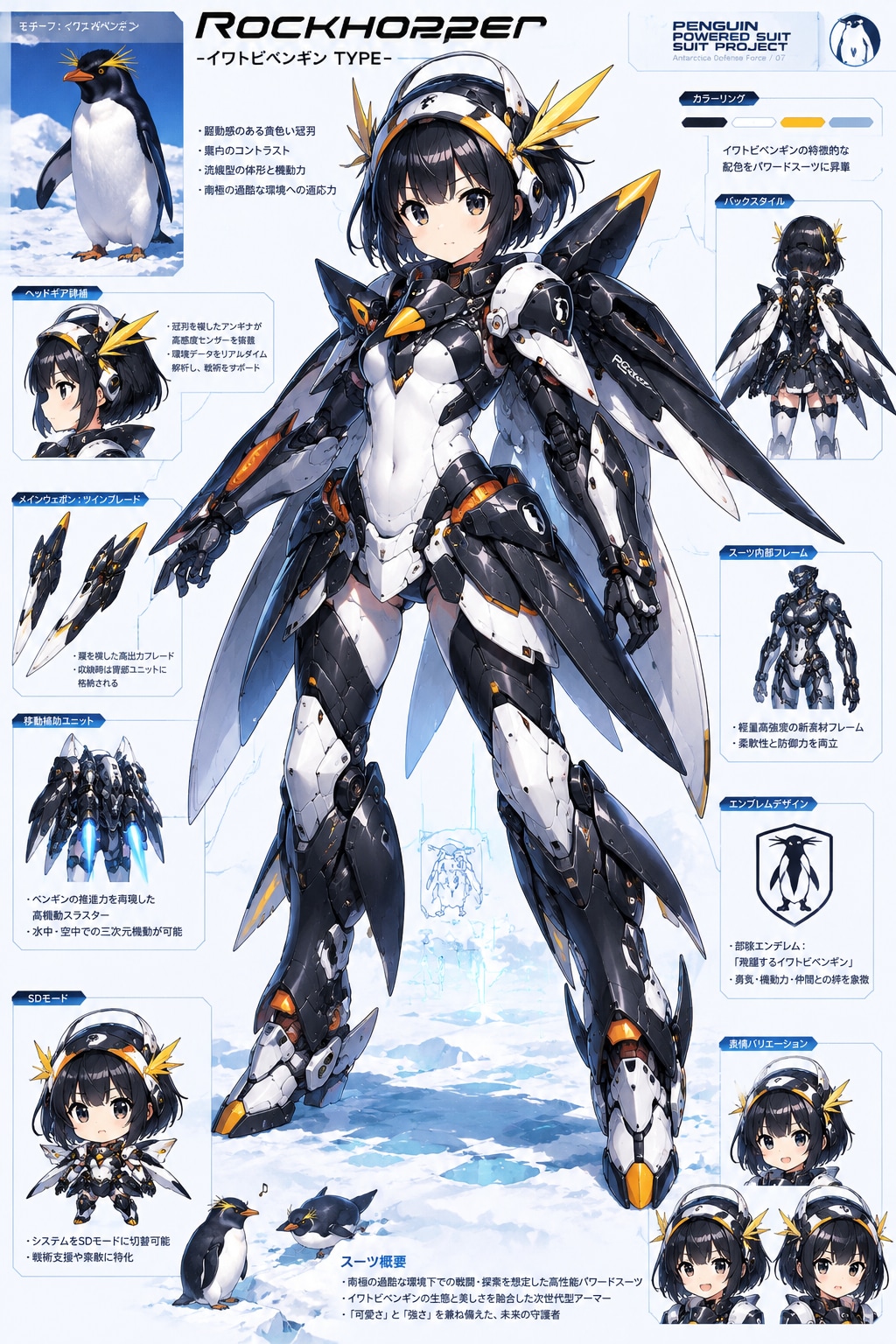 イワトビペンギンパワードスーツの女の子