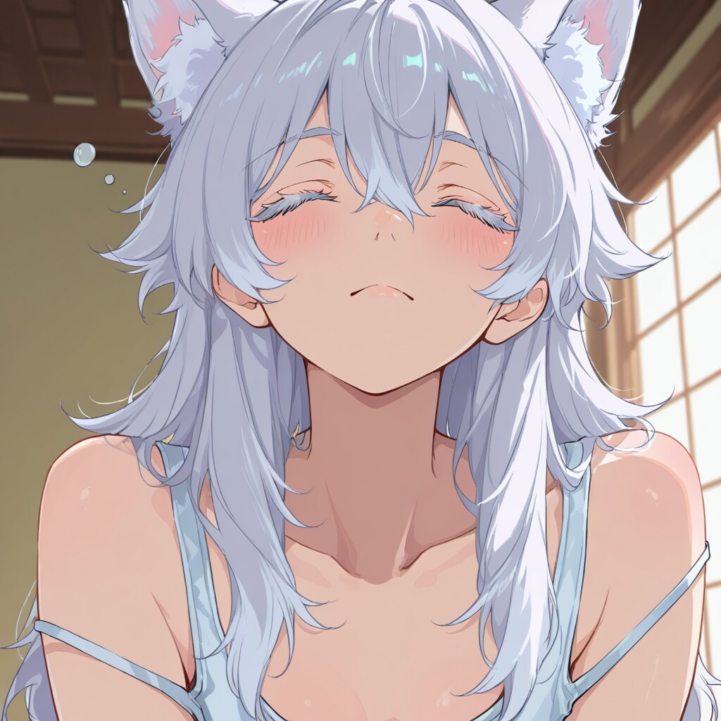 寝起き娘