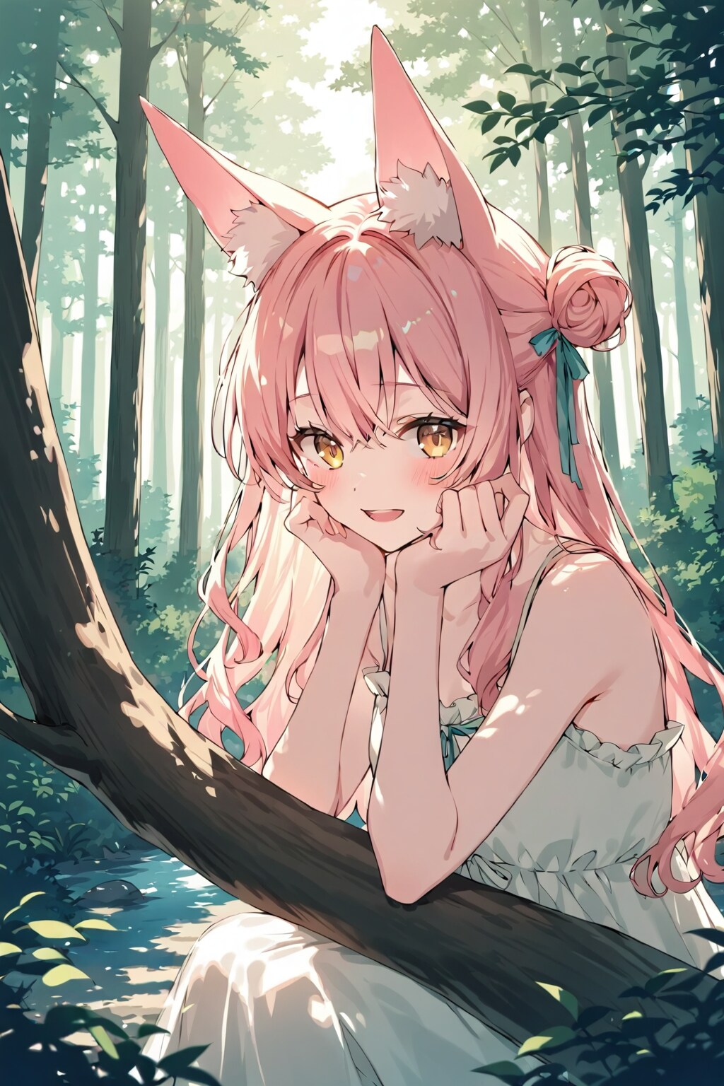 森の中でひと休み | の人気AIイラスト・グラビア