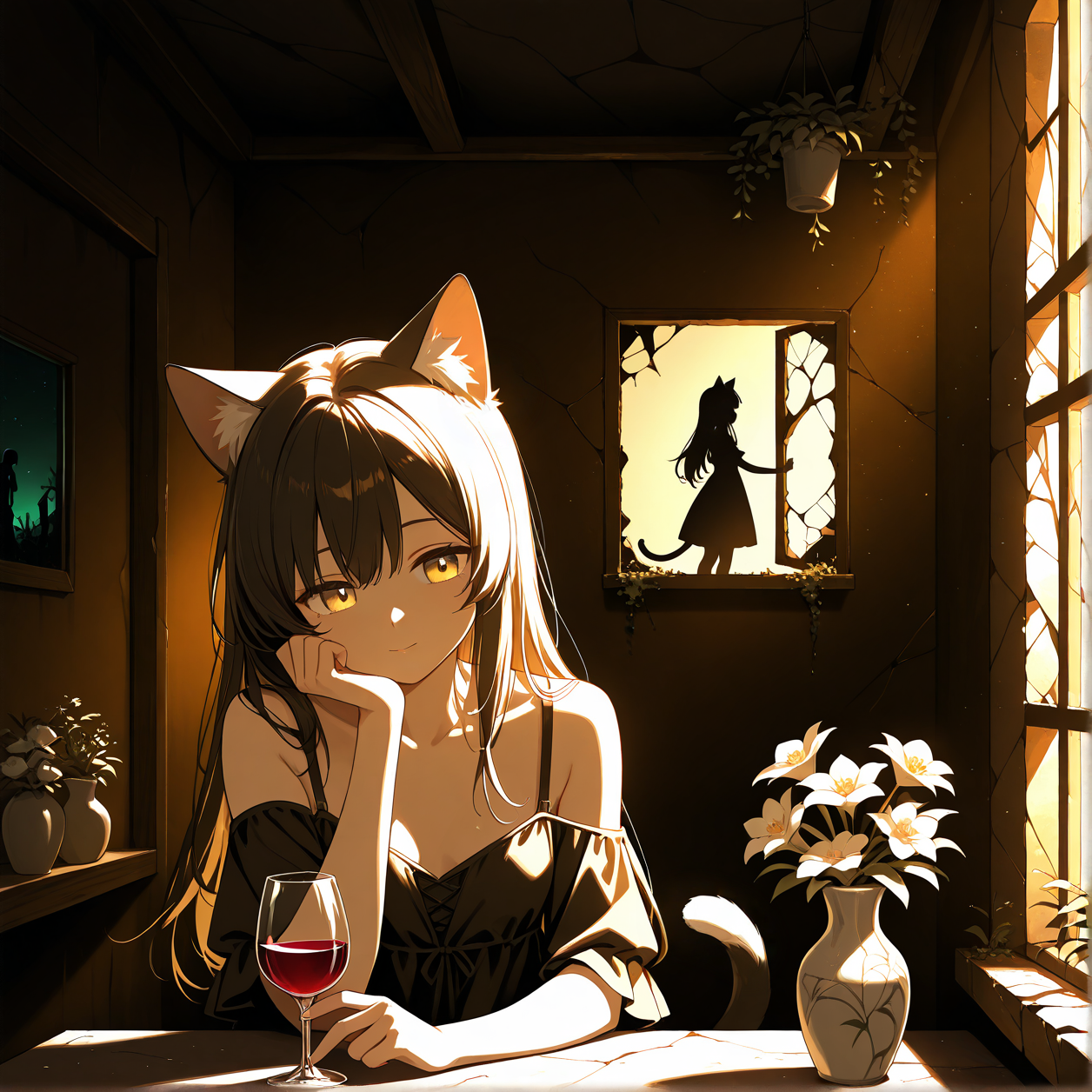 夜を受け止める