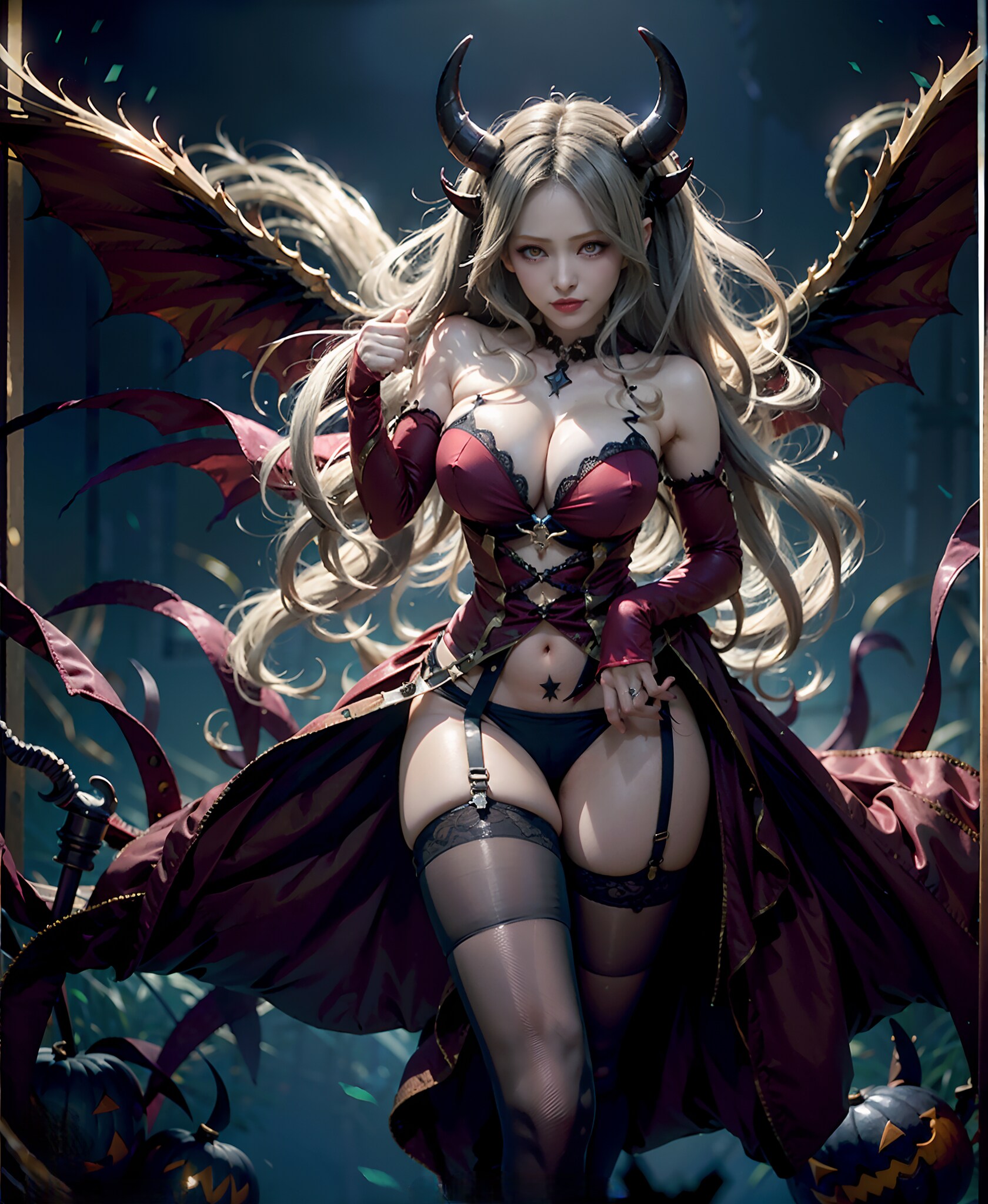 悪魔っぽいコスプレ
