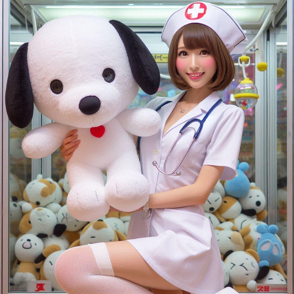 UFOキャッチャーするアヤちゃん