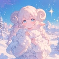 ふわ雪ひつじ娘 9枚目