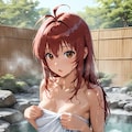 茶髪ロングちゃんと温泉 5枚目