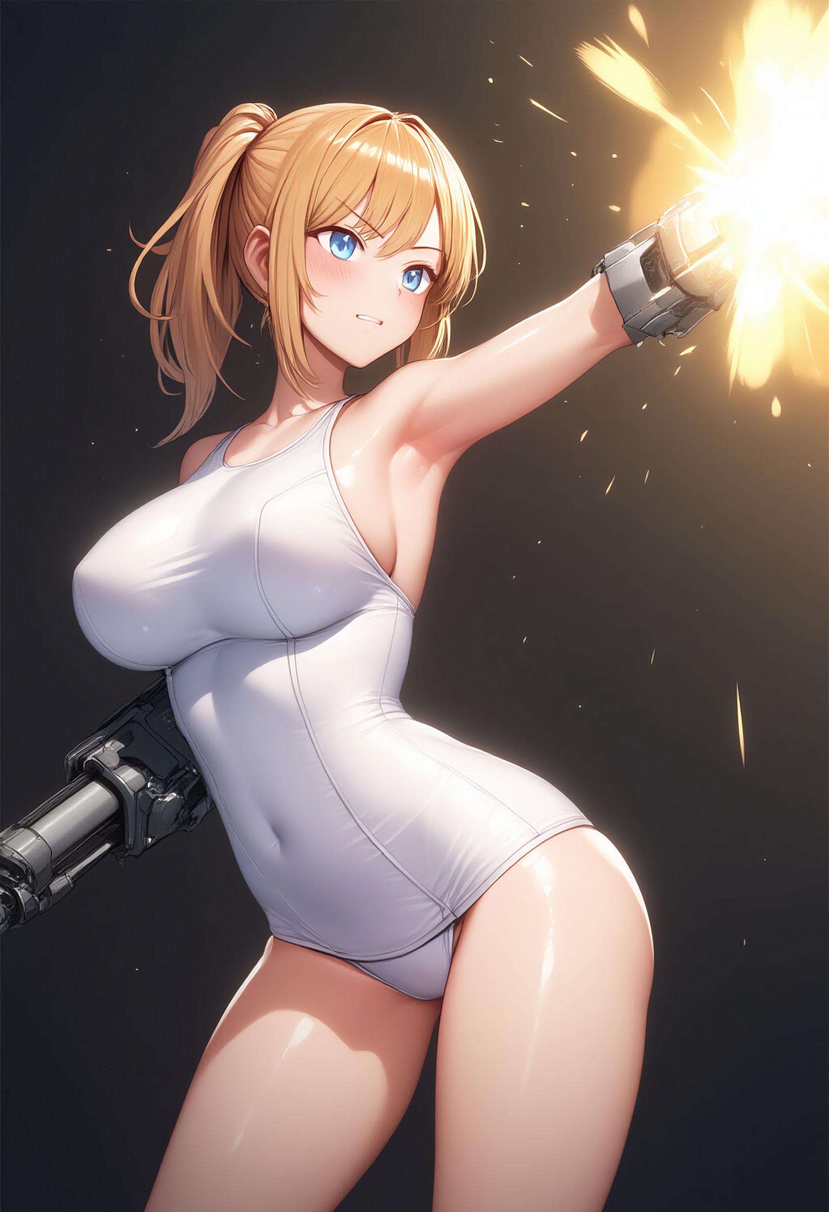 スク水×武器腕