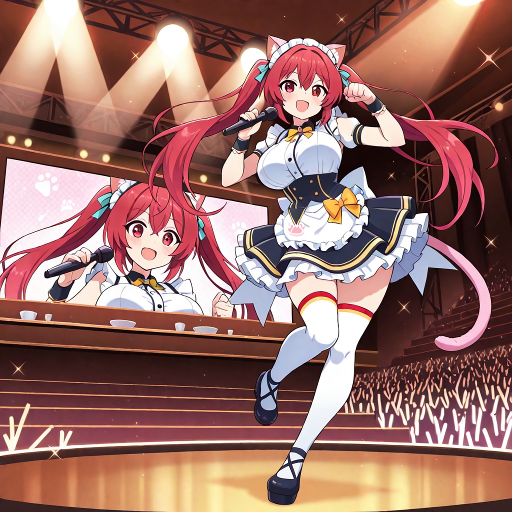 猫耳アイドルライブ開催 | の人気AIイラスト・グラビア