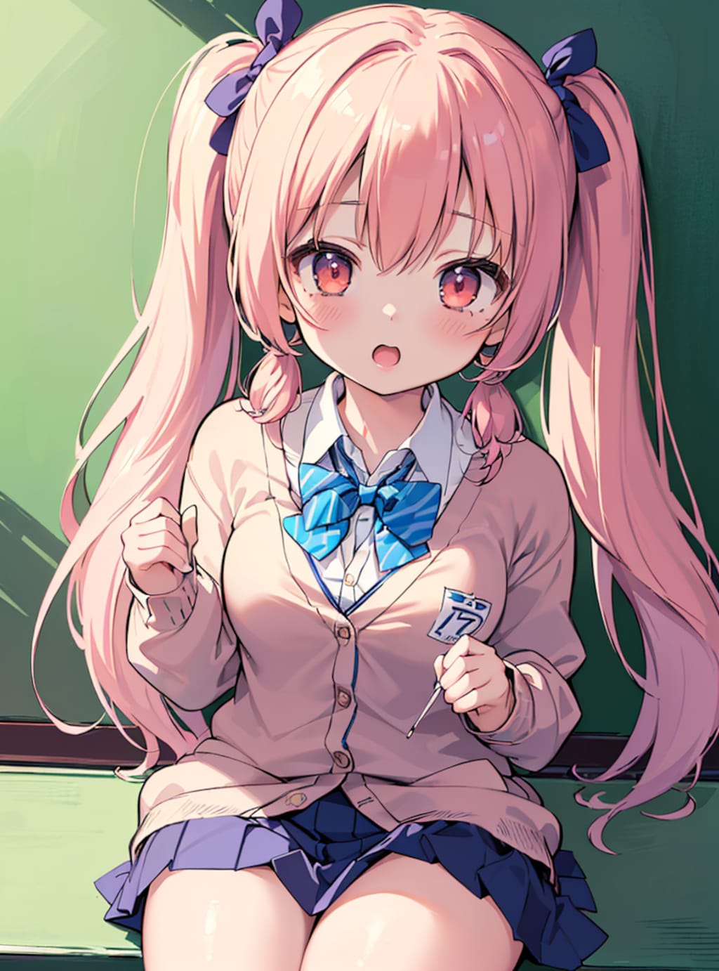 ツインテール＆カーディガン